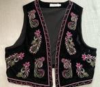 Costes gilet diep zwart velvet maat 40/L, Maat 38/40 (M), Costes, Ophalen of Verzenden, Zo goed als nieuw