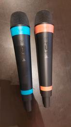 Draadloze playstation microfoons voor singstar, Muziek, Verzenden, 2 spelers, Zo goed als nieuw