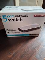 5 port network switch nieuw in doos, Nieuw, Ophalen of Verzenden, Sitecom