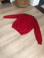 z.g.a.n prachtige Massimo Dutti sweater afgezet met suède 42, Ophalen of Verzenden, Zo goed als nieuw, Rood, Massimo Dutti