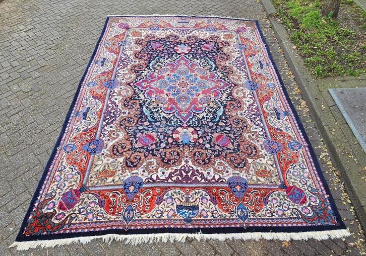 Prachtig Perzisch Tapijt Paleis Tapijt Iraans Tapijt, Huis en Inrichting, Stoffering | Tapijten en Kleden, Gebruikt, 200 cm of meer