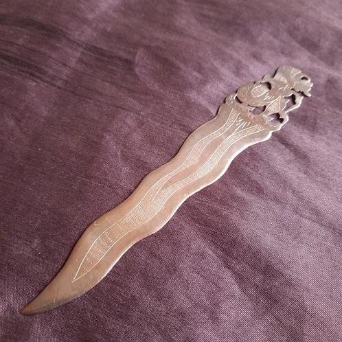 Java Indonesië Wajang Keris Briefopener Zilver Gehalte 800, Antiek en Kunst, Antiek | Goud en Zilver, Zilver, Verzenden