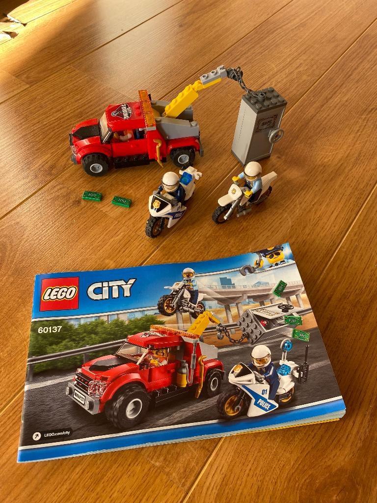 Lego City politie, vliegtuig, jungle, achtervolging, boot, Ophalen of Verzenden, Zo goed als nieuw, Complete set, Lego