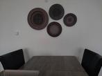 Set 4 rotan schalen, Huis en Inrichting, Woonaccessoires | Wanddecoraties, Ophalen of Verzenden, Zo goed als nieuw