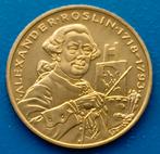 Zweden 5 Euro 1997 "Alexander Roslin" verguld, Postzegels en Munten, Penningen en Medailles, Verzenden, Overige materialen, Buitenland