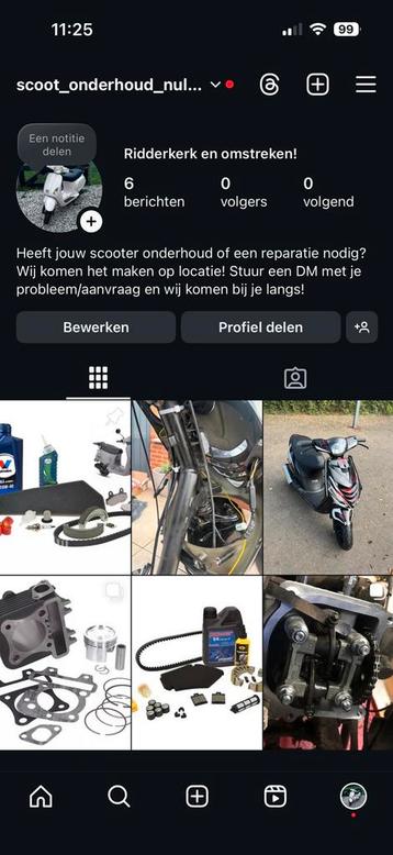 Scooter monteur OP LOCATIE omgeving Ridderkerk beschikbaar voor biedingen