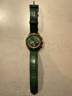 Jacob Zech Milano Herenhorloge - Groen, Overige materialen, Leer, Polshorloge, Ophalen of Verzenden