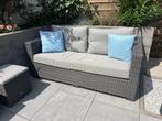 Loungebank met 2 krukjes/poefjes, Tuin en Terras, Tuinsets en Loungesets, Life, Zo goed als nieuw, Loungeset, Wicker