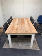 Tafel + 6 Stoelen - goede conditie, Huis en Inrichting, Ophalen, Gebruikt, 50 tot 100 cm, Vijf personen of meer