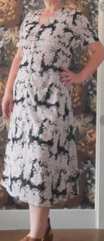 Vintage stijl jurk wit met zwart bloemen maat 40 jaren 30, Kleding | Dames, Jurken, Maat 38/40 (M), Wit, Ophalen of Verzenden