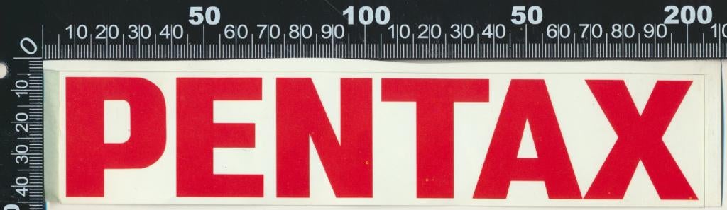 Sticker: Pentax (1), Ophalen of Verzenden, Zo goed als nieuw, Bedrijf of Vereniging