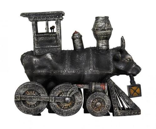 Nieuw Cow Parade koe Moo Choo All Aboard incl. verzending., Antiek en Kunst, Kunst | Designobjecten, Ophalen of Verzenden