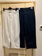 Bundel van twee broeken merk OVS maat 42 blauw en wit, Ophalen of Verzenden, Zo goed als nieuw, Maat 42/44 (L), Blauw