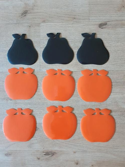 Vintage kunststof onderzetters (voor glazen), Huis en Inrichting, Woonaccessoires | Onderzetters, Gebruikt, Glas of Kopje, Ophalen of Verzenden