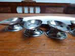 Vintage rvs serveerschaal met 6 coupes, Guy Degrenne, Ophalen of Verzenden