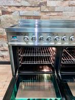 Luxe Boretti keramisch Fornuis met 6 zones RVS 100 cm, Witgoed en Apparatuur, Fornuizen, 60 cm of meer, Keramisch, Ophalen of Verzenden