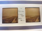 Stereofoto Glasdia uit 1910 Rotterdam vanuit Witte Huis, Verzamelen, Verzenden, Voor 1940, Zo goed als nieuw, Foto