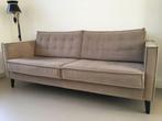 2-zits velvet bank sand/beige, Huis en Inrichting, Banken | Bankstellen, Ophalen, 150 tot 200 cm, Tweepersoons, 75 tot 100 cm