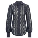 Nieuw Mi Piace donker blauwe kanten blouse | S M L XL XXL, Mi Piace, Blauw, Maat 42/44 (L), Nieuw