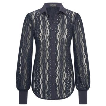 Nieuw Mi Piace donker blauwe kanten blouse | S M L XL XXL beschikbaar voor biedingen