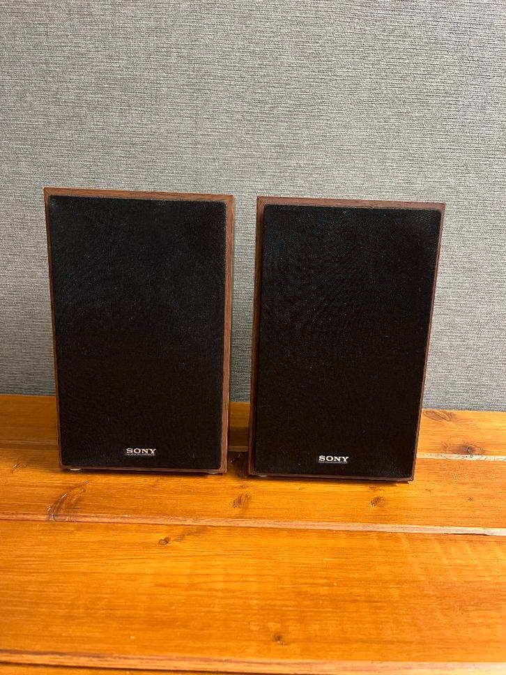 2 vintage MINI MODEL ! luidsprekers . Sony SS-CFX250 ., Audio, Tv en Foto, Luidsprekers, Gebruikt, Front, Rear of Stereo speakers
