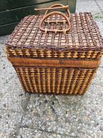 Vintage rieten picknickmand, Ophalen of Verzenden, Gebruikt, Zonder inhoud