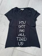 Nikkie zwart t-shirt maat 36, Zwart, Ophalen of Verzenden, Zo goed als nieuw, Korte mouw