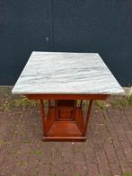 Art Deco tafel met wit marmeren blad, Antiek en Kunst, Ophalen of Verzenden