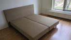 Boxspring incl hoofdbord, Huis en Inrichting, Ophalen, Beige, Tweepersoons, Zo goed als nieuw