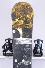 165 cm snowboard BURTON RADIUS WIDE, black/yellow, woodcore, Sport en Fitness, Verzenden, Gebruikt, Board