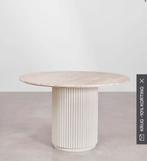 Sklum Giselda travertin eettafel nieuw in doos, Huis en Inrichting, Tafels | Eettafels, Rond, Nieuw, Ophalen of Verzenden, Vijf personen of meer