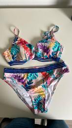 Bikini met bloemen/bladen print roze maat 40 merk livera, Ophalen of Verzenden, Zo goed als nieuw, Roze, Bikini