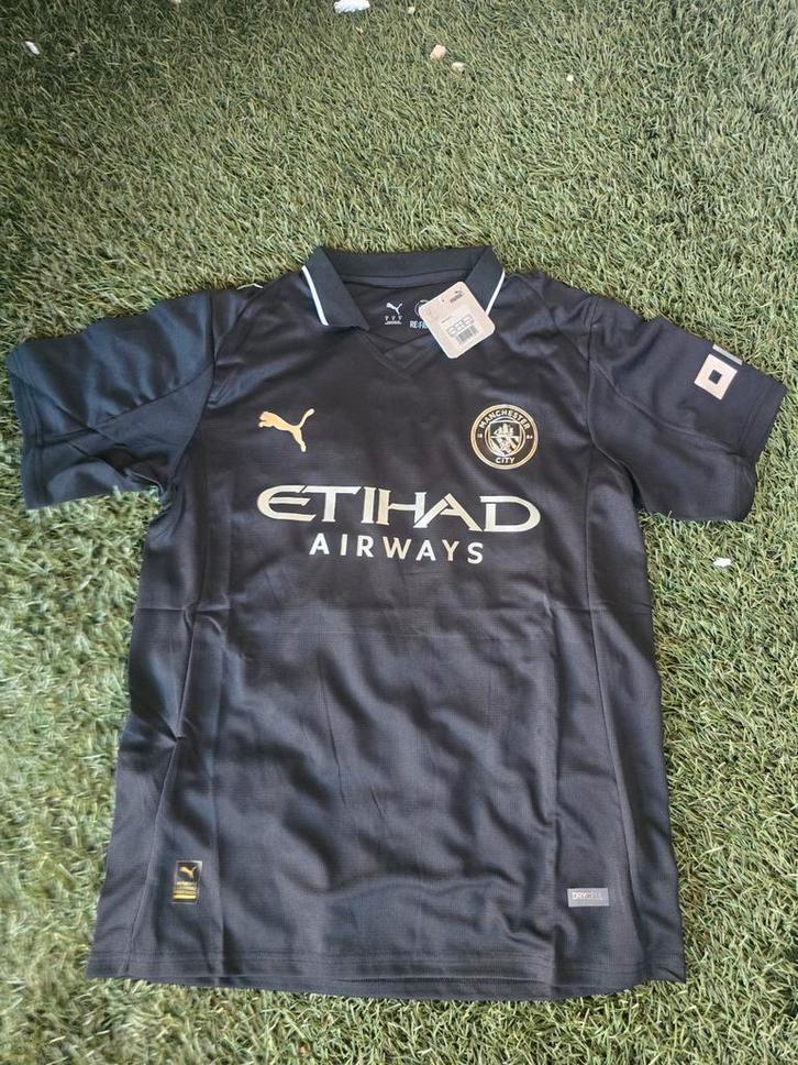 Manchester City Uitshirt 2025/2026 - Zwart nieuw m, Kleding | Heren, T-shirts, Nieuw, Overige maten, Zwart, Ophalen of Verzenden