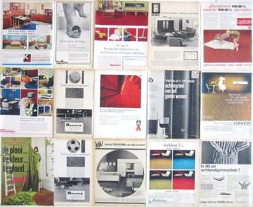 Advertenties reclames uit 1966 - Interieur design beschikbaar voor biedingen