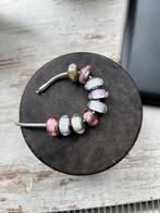 Pandora verassende glasbedels., Ophalen of Verzenden, Zo goed als nieuw, Zilver, Pandora
