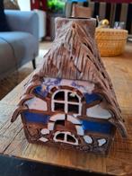 Handgemaakt lantaarnhuisje kandelaar, Antiek en Kunst, Ophalen of Verzenden, Keramiek of Aardewerk