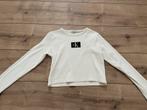 Calvin Klein croptop longsleeve ZGAN maat 140 12 jaar, Ophalen of Verzenden, Zo goed als nieuw, Meisje, Shirt of Longsleeve
