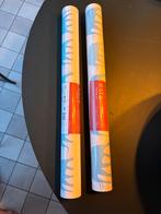 Vliesbehang Lichtblauw Wit Olifanten - 2 Rollen, Ophalen of Verzenden, Minder dan 10 m², Blauw