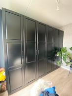 Grote zwarte PAX Ikea kast, goede staat, Huis en Inrichting, Kasten | Kledingkasten, 200 cm of meer, 50 tot 75 cm, Zo goed als nieuw
