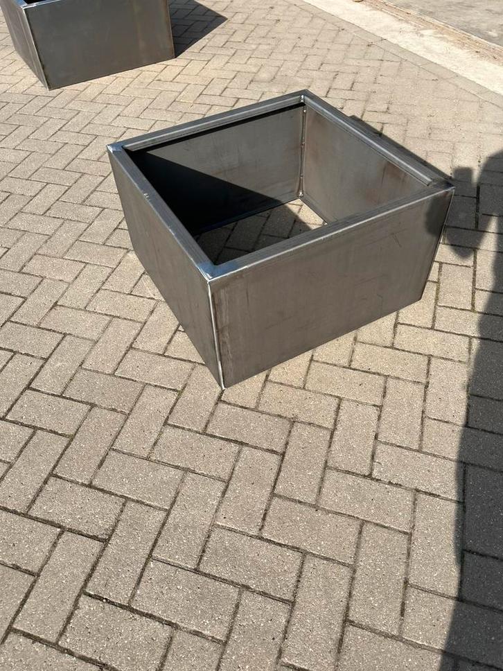 Cortenstaal plantenbakken 80x80x50cm, Tuin en Terras, Bloembakken en Plantenbakken, Nieuw, Metaal, Tuin, 30 tot 60 cm, 60 tot 100 cm