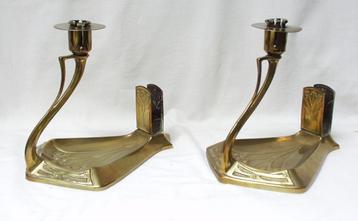 Art Nouveau Kandelaars - kaarsenpannen WMF. beschikbaar voor biedingen