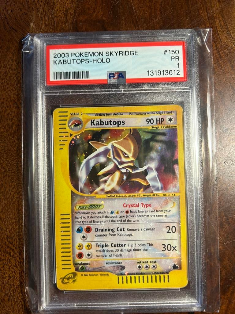 Crystal Kabutops Psa 1, Ophalen of Verzenden, Zo goed als nieuw