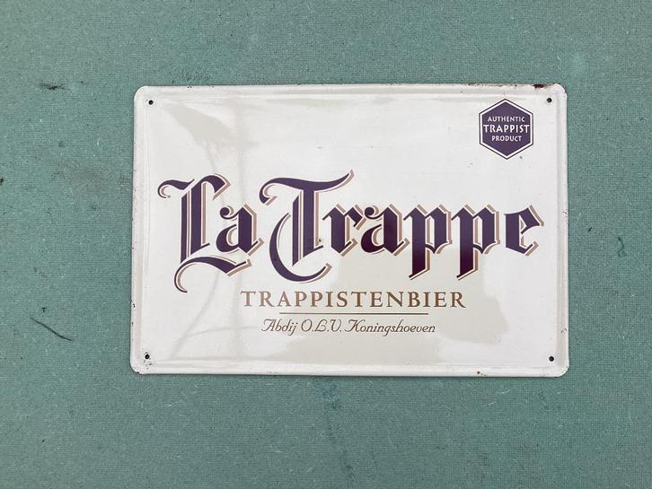 Reclamebord la Trappe, Verzamelen, Biermerken, Gebruikt, Reclamebord, Plaat of Schild, La Trappe, Ophalen of Verzenden