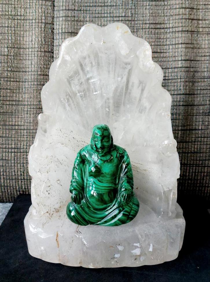 Boeddha in Bergkristal, Antiek en Kunst, Kunst | Niet-Westerse kunst, Verzenden