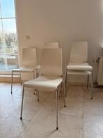 Witte Eetkamerstoelen - Set van 6, Ophalen, Gebruikt, Wit, Vijf, Zes of meer stoelen