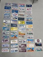 55 stuks amerikaanse kenteken platen, Auto diversen, Ophalen of Verzenden