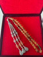 Tesbih damla kehribar gumus puskul, Ophalen of Verzenden, Overige materialen