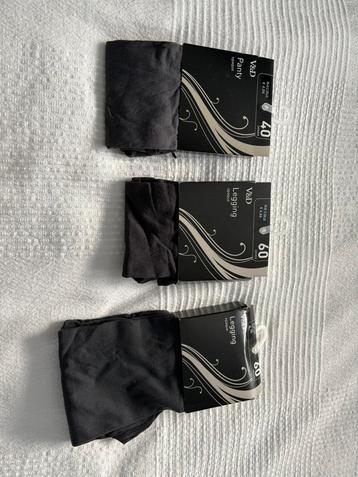 V&D 4x panty's nieuw en legging 1x donkergrijs NIEUW beschikbaar voor biedingen