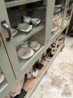 Lange, hoge vitrinekast van 254 cm ideale roomdivider, Ophalen of Verzenden