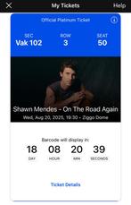 Shawn Mendes Platinum Ticket, Eén persoon